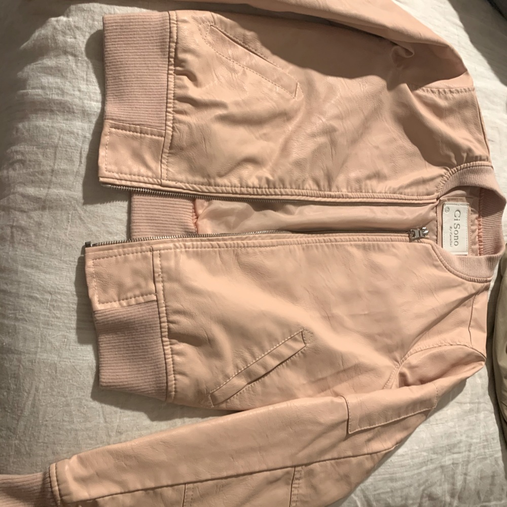 Pink crop jacket
